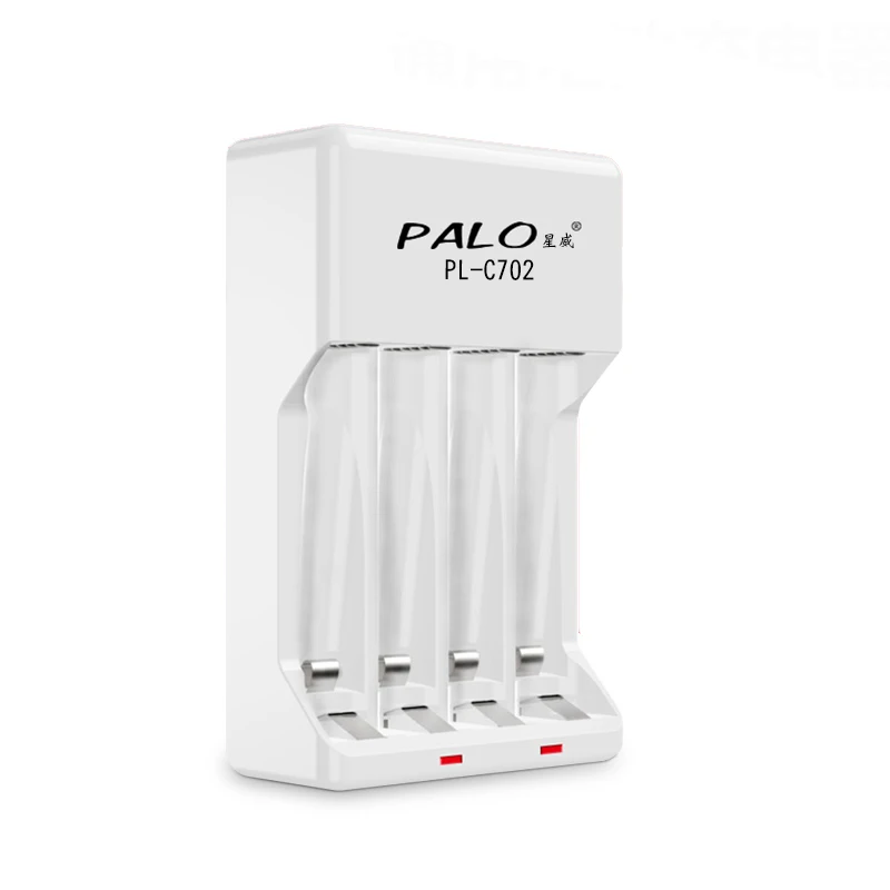 PALO AA aaa зарядное устройство для AA AAA Ni-MH NI-CD аккумуляторная батарея+ 4 шт. AAA домашняя Интеллектуальная батарея 1,2 В батарея