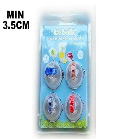 3.5/5.5CM Round Ice Cube Ball Maker Mold Clear Plastic Cooling Whisky Ice Ball Mould Clear Plastic Sphere Ice Cube Makers#YL - Цвет: Small 35MM