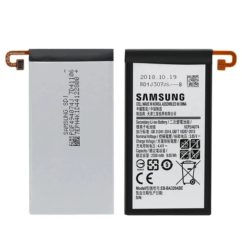 Samsung EB-BA320ABE сменный аккумулятор для телефона для samsung Galaxy A3 a320 A320F 2350 мАч настоящий аккумулятор для телефона+ Инструменты