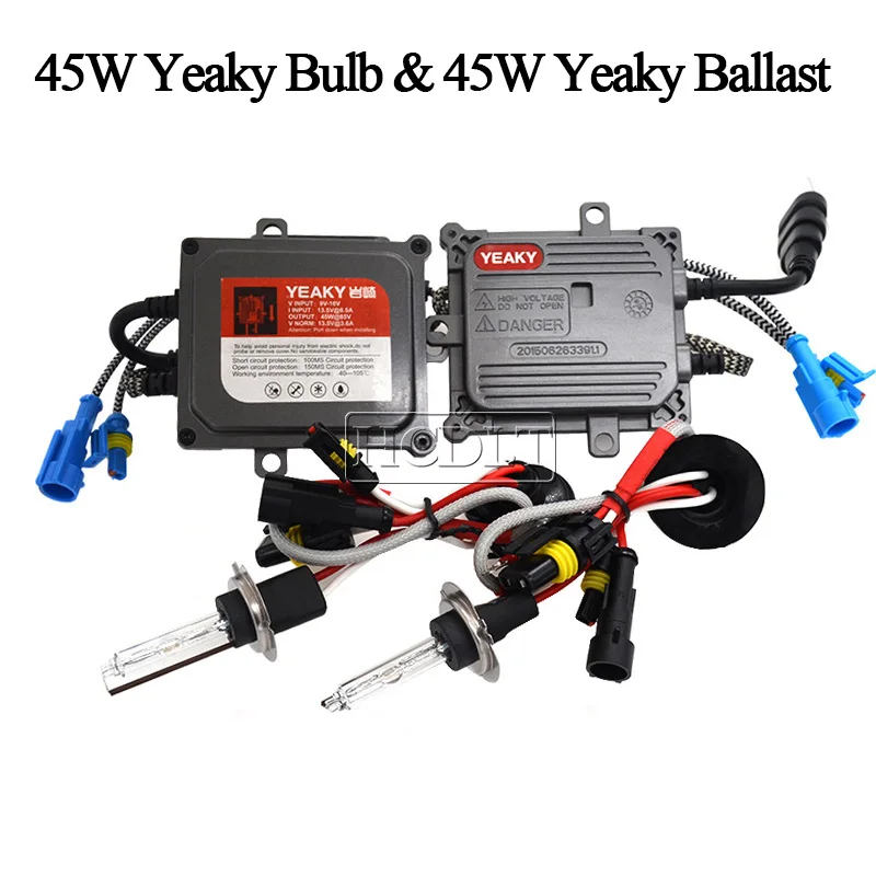 HCDLT 45W Yeaky Xenon HID Headlight Kit Xenon H1 H7 HB3 9005 HB4 9006 H11 5500K HID Bulb Car Light 45W Yeaky Fast Bright Ballast (8)