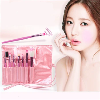 

Professional 7pcs Kit Makeup Set Brushes Portable Cosmetic Eyebrow Powder Make Up Brush Tool W / Stylish PU Leather Bag Holder