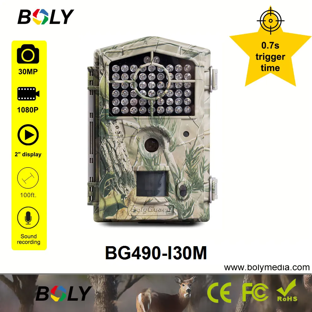 

Boly 30MP hunting camera 100ft 850nm night vision trail cameras photo trap scouting wild bucks moose game cameras