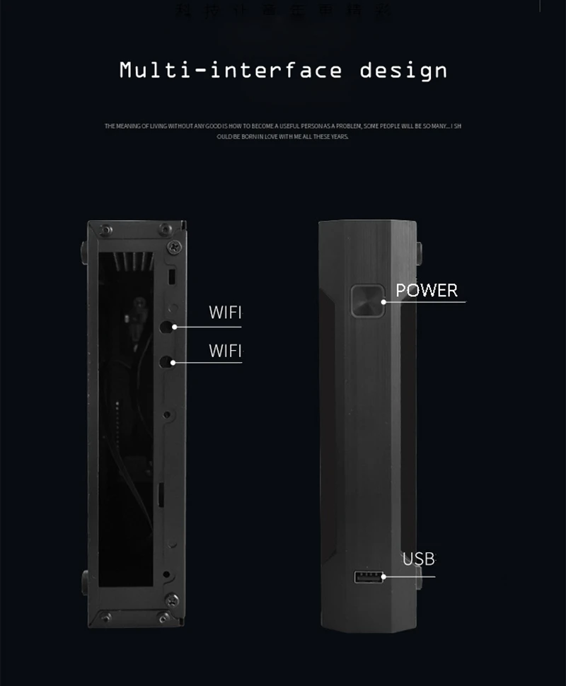 Тонкий itx мини Чехол HTPC домашний кинотеатр горизонтальный itx корпус SECC ПК для рабочего кабинета мини-atx игровой настольный корпус