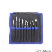 20 наборы для ухода за кожей 9 в 1 черный пинцет с Оксфорд мешок антистатические нержавеющая сталь пинцет щипчики телефона ремонт