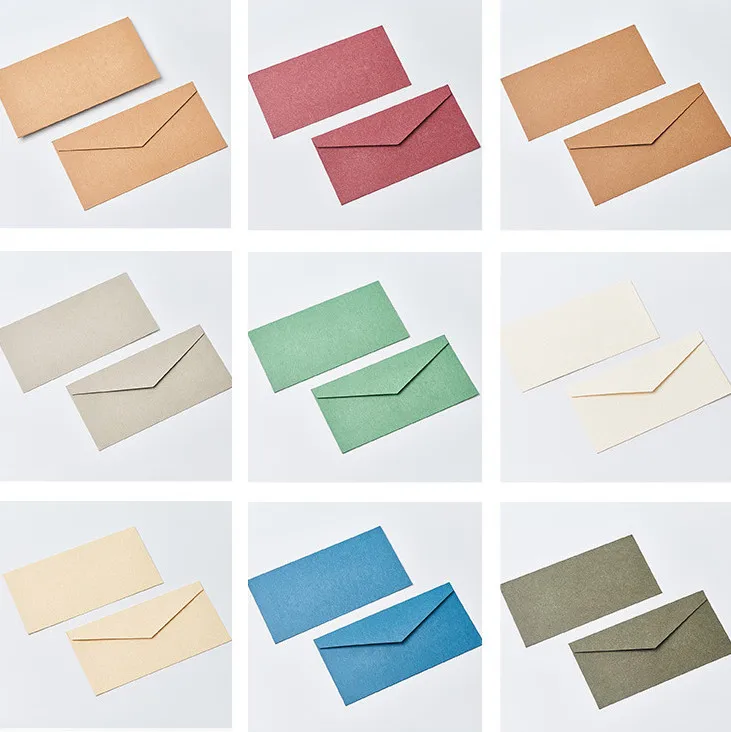 

2018 New 1000pcs Candy/Kraft Paper Color Blank Envelopes Bank Card Envelopes Greeting Cards Mini Envelopes membership card