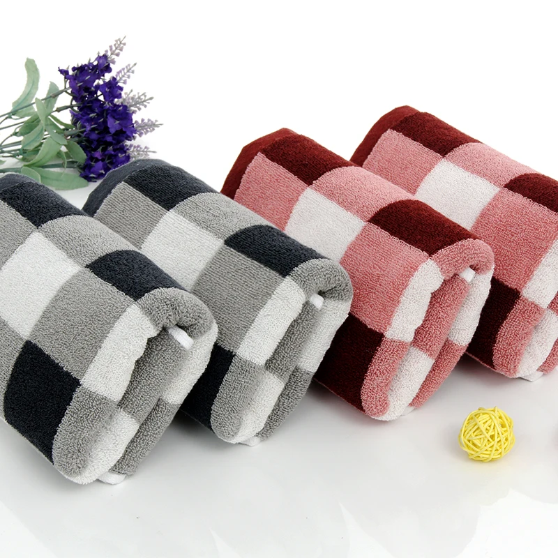 100 Cotton face hand towel eco friendly yarn dyed twist yarn fabric