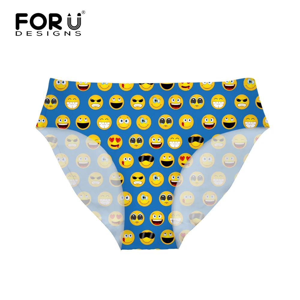 Buy FORUDESIGNS Funny Emoji Sexy Seamless Briefs Ultra