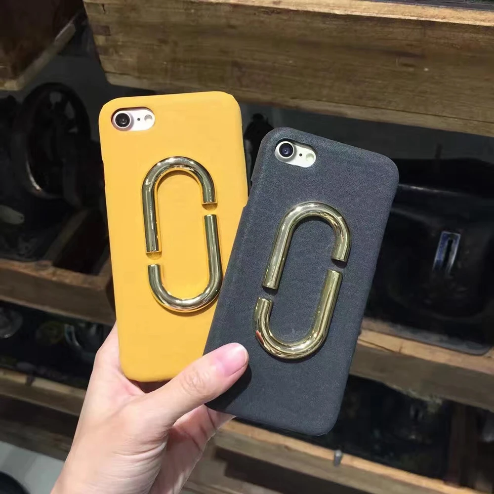 Ретро Мода Скрепка Стиль Ткань Теплой Телефон Case для iPhone 7 Plus 6 s Capa Fundas |