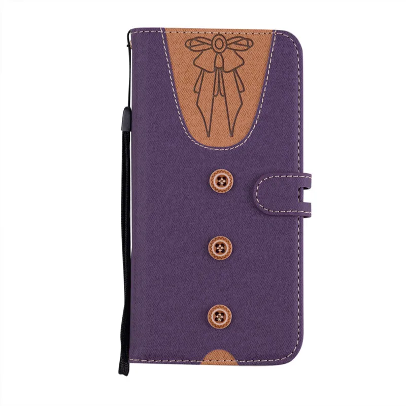 Для Samsung Galaxy A3 A5 A6 A8 J3 J4 J5 J6 Стенд роскошный полиуретановый кошелек для карт ткань сотовый телефон оболочки модный кожаный чехол для телефона чехол - Цвет: Фиолетовый