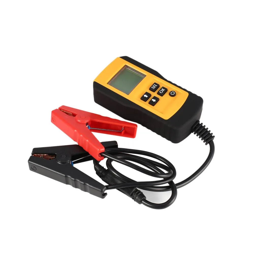 

Digital Car Battery Auto System Analyzer AE300 12V LCD Automotive Vehicle Battery Voltage ohm Tester Diagnostic Tool YELLOW
