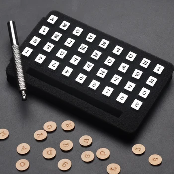 

36Pcs 3mm/6mm Steel Punch Alphabet Letter Number Leather Stamper Set Metal Leather Punching Tools for DIY Leather Craft Tool