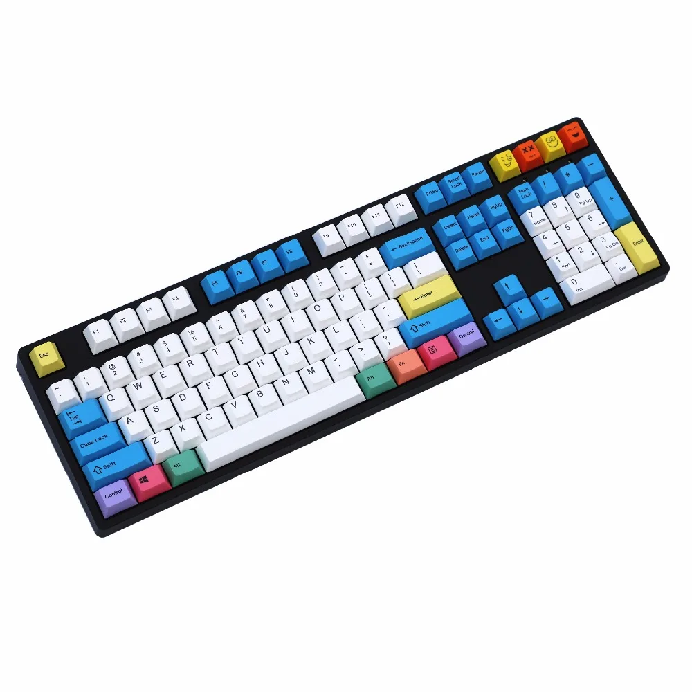 Coloured Chalk 108/115 Keys Mechanical Keyboard PBT keycaps Cherry Profile ANSI Layout Just the keycap is not the keyboard Coloured Chalk 108/115 Keys Mechanical Keyboard PBT keycaps Cherry Profile ANSI Layout Just the keycap is not the keyboard