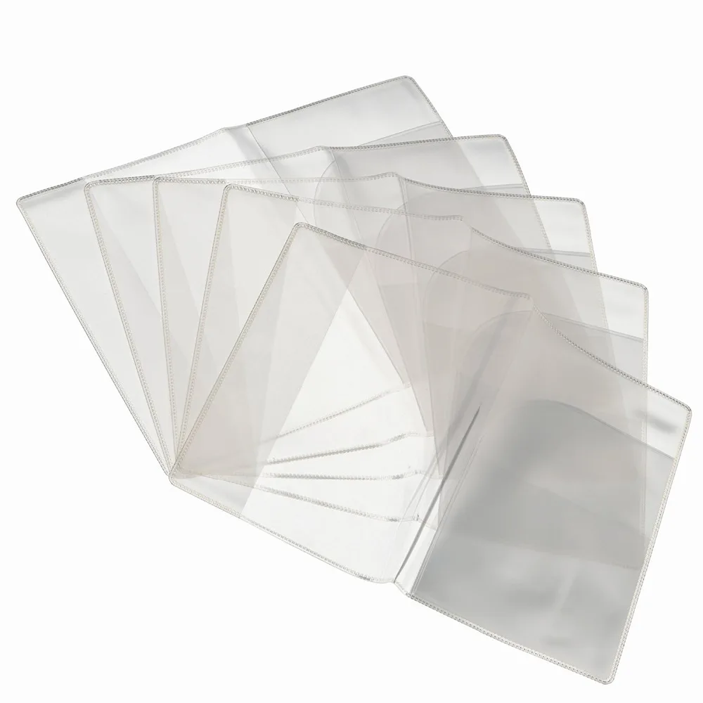 

5 Pcs Clear Waterproof PVC Passport Case Sleeve Cover