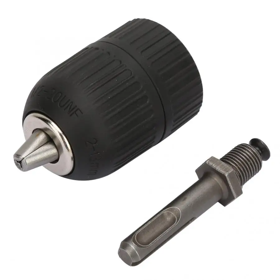 

2.0-13mm with 1/2-20UNF+SDS Round Shank Adapter Converter Keyless Drill Chuck