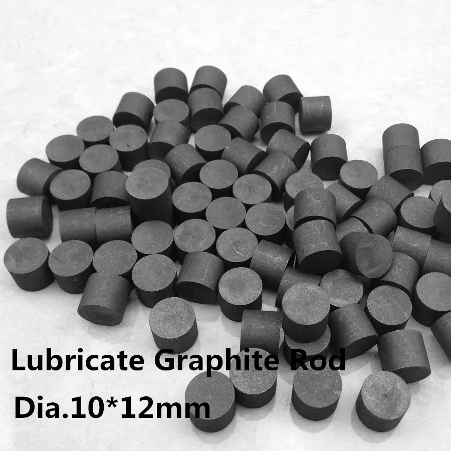 Lubricating Graphite Rod  Dia.10*12mm     For self-lubricant bearings, fixed-inlay......FREE SHIPPING  20pcs/set