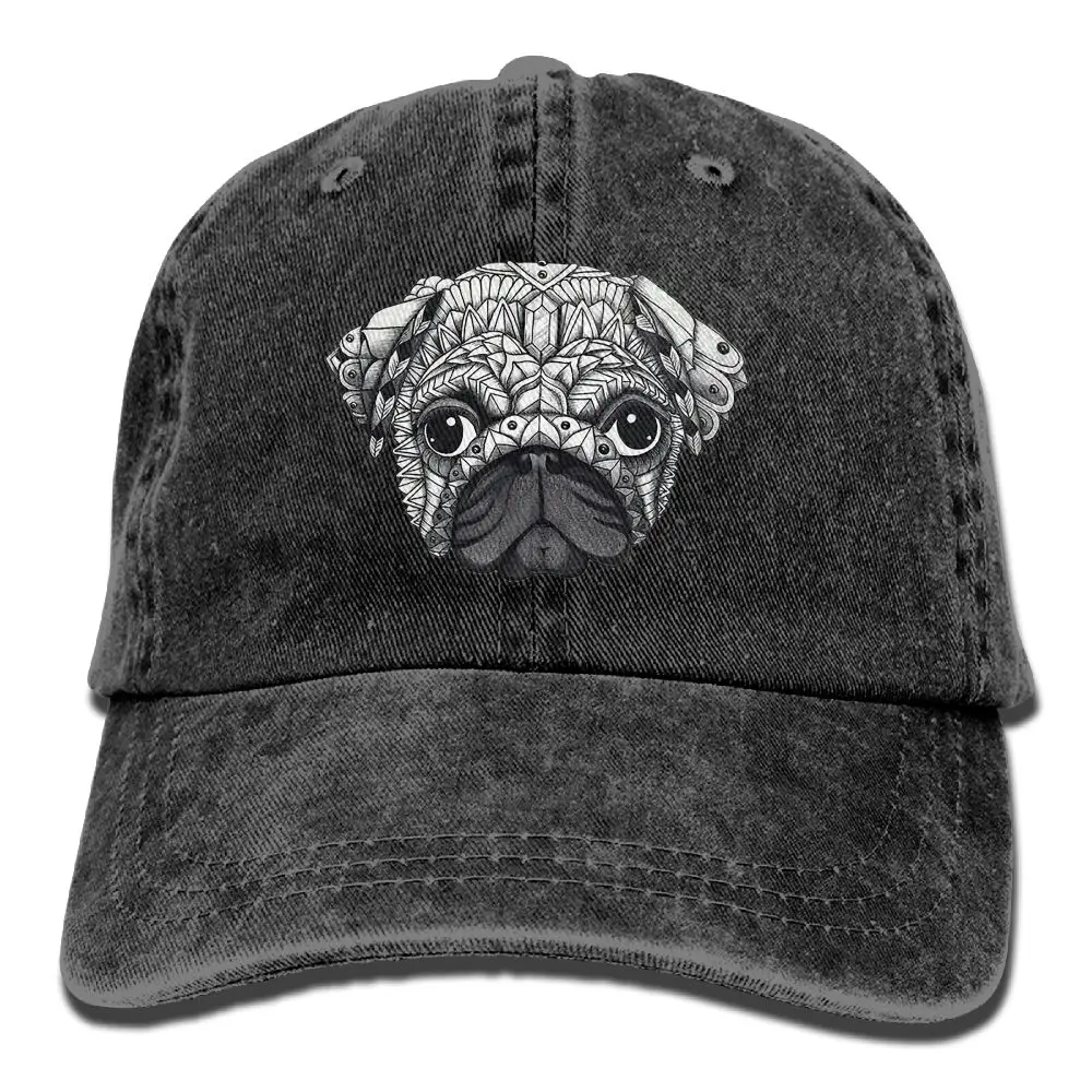 SAMCUSTOM i love my pug 3D креативная индивидуальность Промытые джинсовые шапки осень лето для мужчин и женщин Гольф Sunblock хоккейные кепки