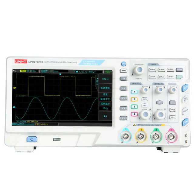 

UNI-T UPO2102CS Super Phosphor Oscilloscopes 2 Channels Bandwidth 100MHz Sample Rate 1GSa/s Record 32Mpts UPO2072CS UPO2202CS