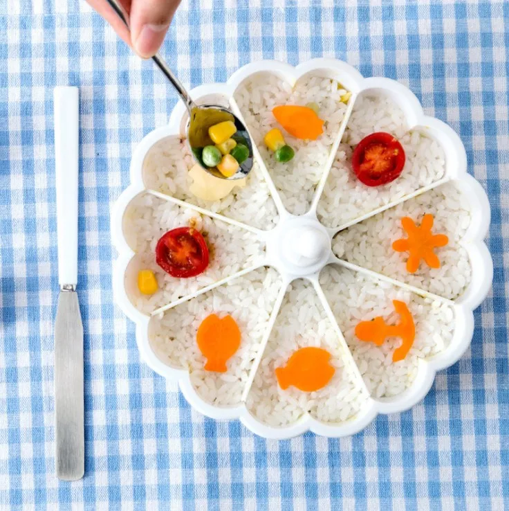 Sushi Mold Set Cake Styling Heart Shaped Sushi Mold Baked Jelly