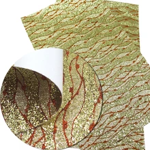 30*140 см мелкие блестки в полоску искусственная кожа, материалы для ручных поделок для обуви сумка для волос лук ремесла, 1Yc4468