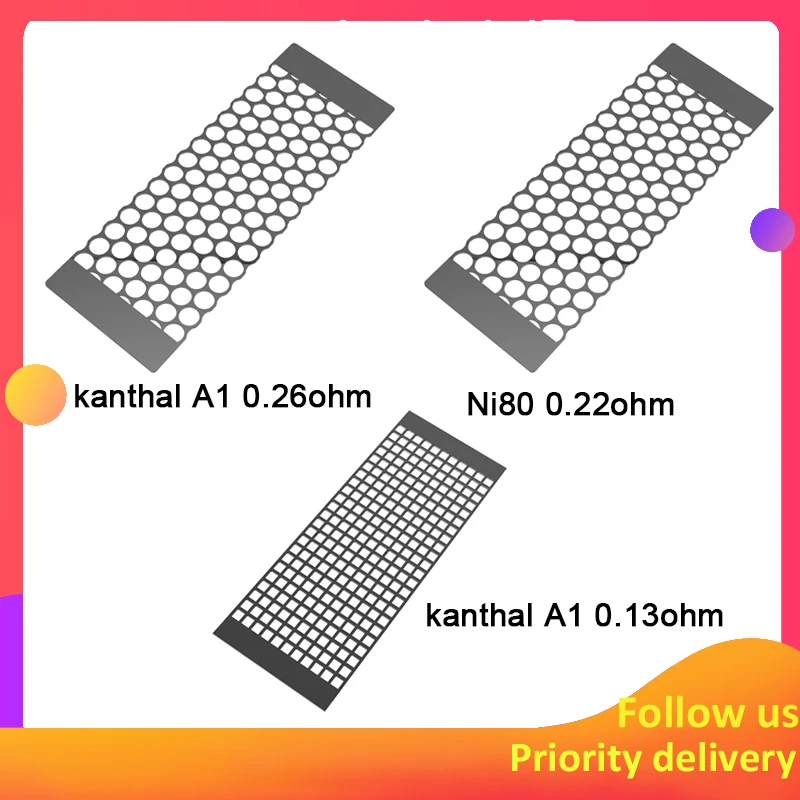 

10pcs MECHLYFE x AmbitionZ Slatra Replacement Mesh Coils for MECHLYFE x AmbitionZ Slatra RDA single coil and dual coil vaporizer