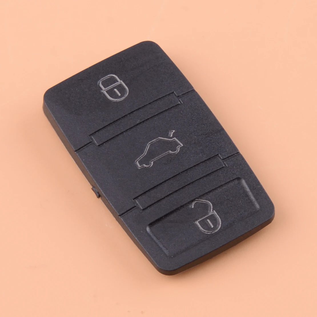 

DWCX Rubber Remote Key Button Pad Shell Case Replacement Fit for VW Tiguan Beetle Jetta Skoda Octavia Seat Leon Altea