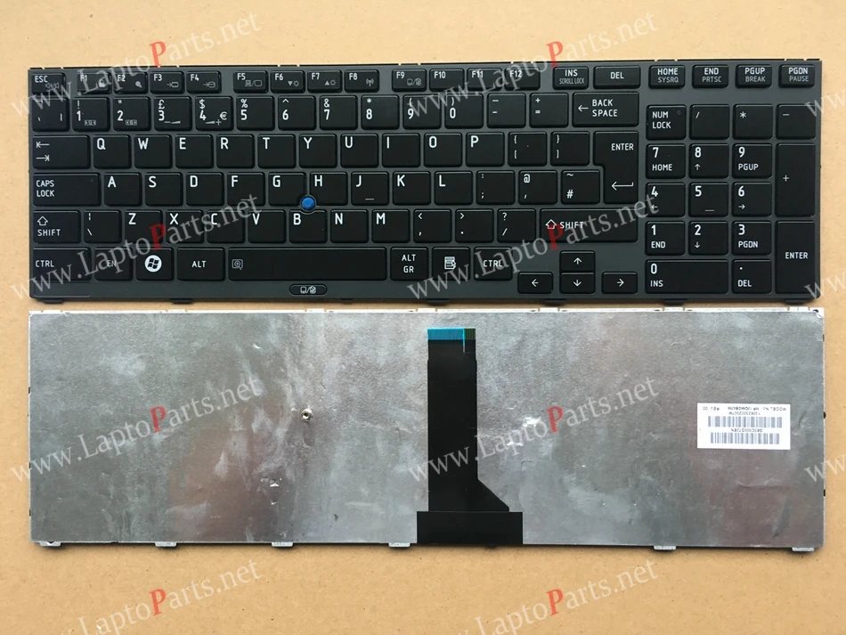 

UK keyboard FOR TOSHIBA R850 R950 R960 With Point Laptop Keyboard UK Layout
