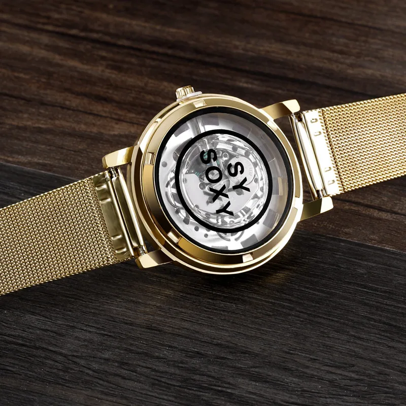 Gold plated Steampunk Watch