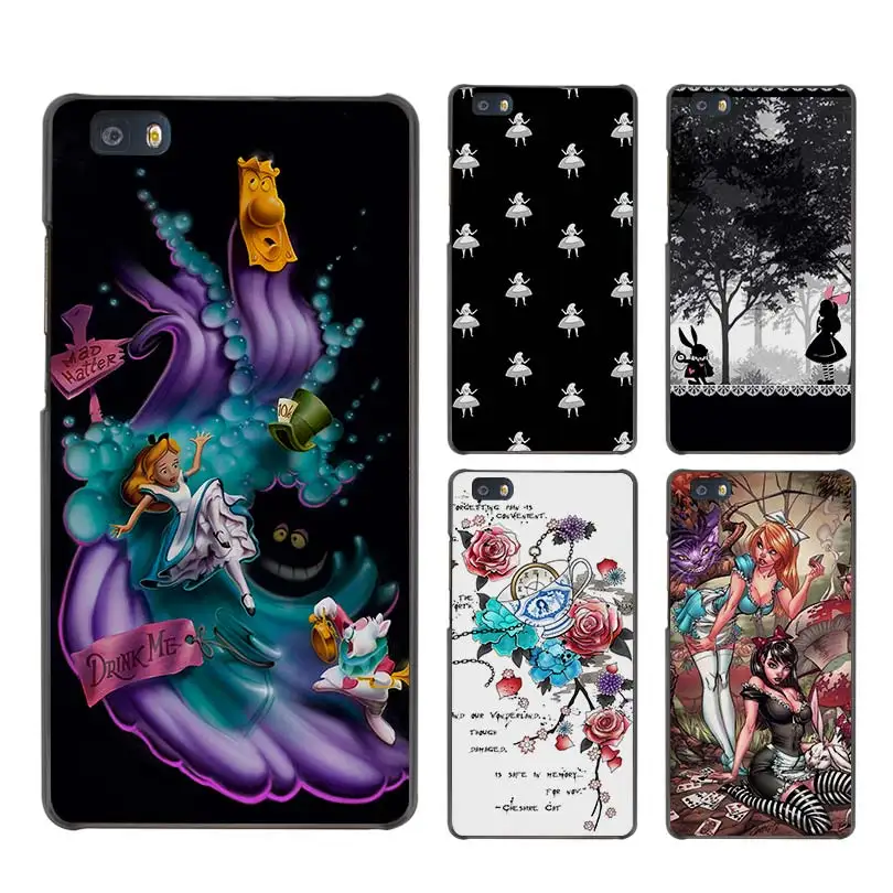 coque huawei p8 lite chat alice aux pays des merveilles