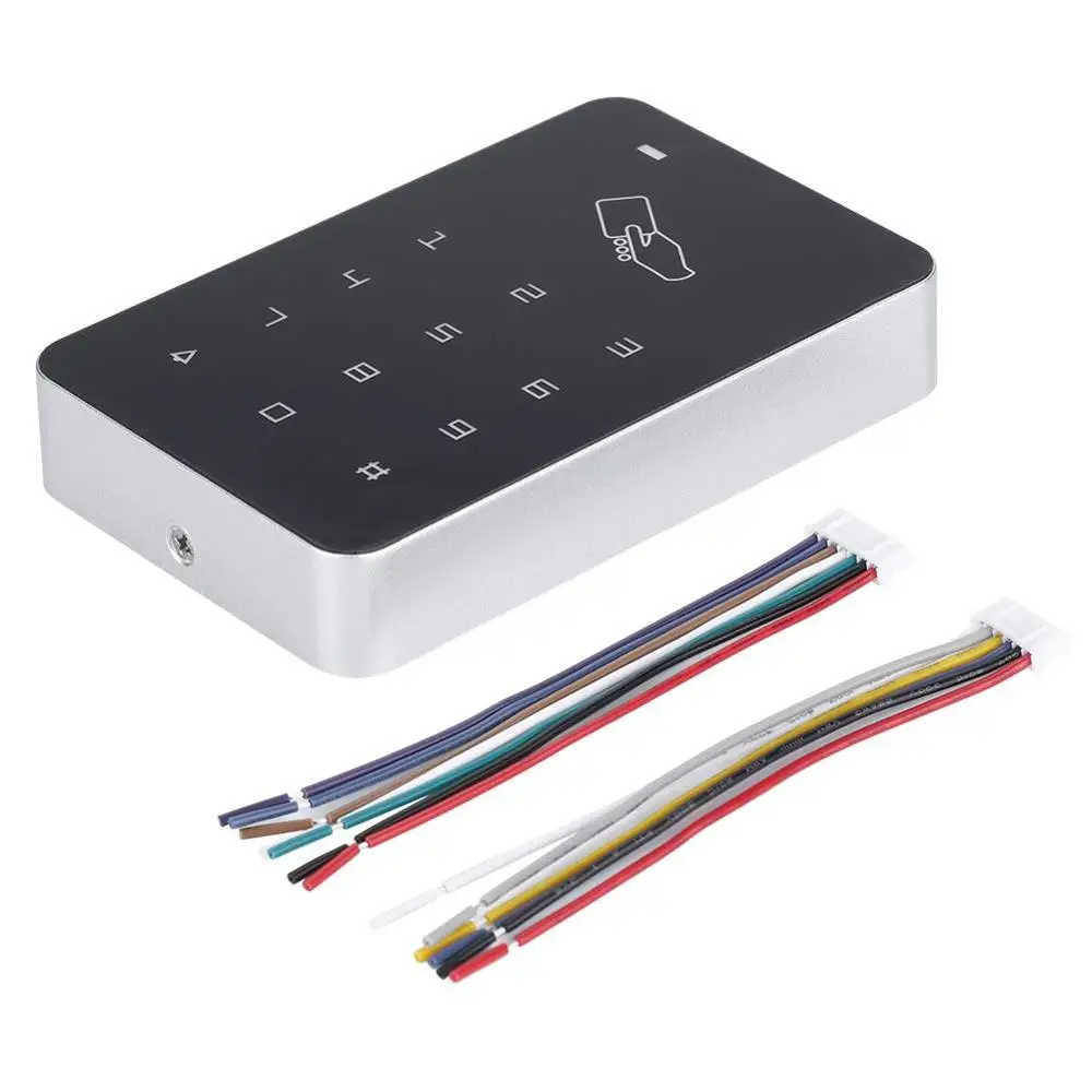 

gate opener door lock Touch panel RFID Standalone Access Control Card Reader with Digital Keypad Support 1000 User