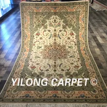 Yilong 5'x8 ручной работы ковер в стиле ретро Традиционный персидский шелковый шерстяной ковер(WY2024S5x8