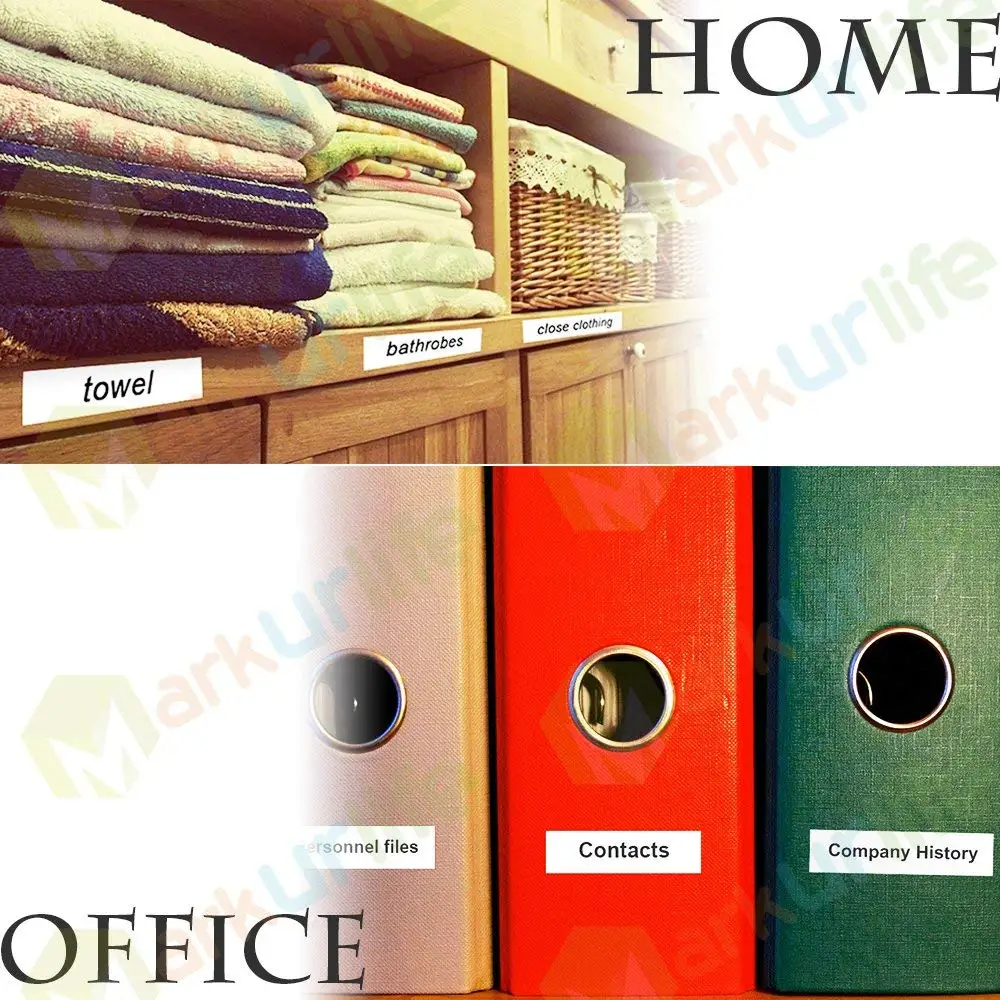 3PCS 45013 (S0720530) 호환 Dymo D1 라벨 관리자 흰색 바탕에 검은 색 DYMO LabelManager 160 프린터 리본, 12mm (1/2 ) x 7m