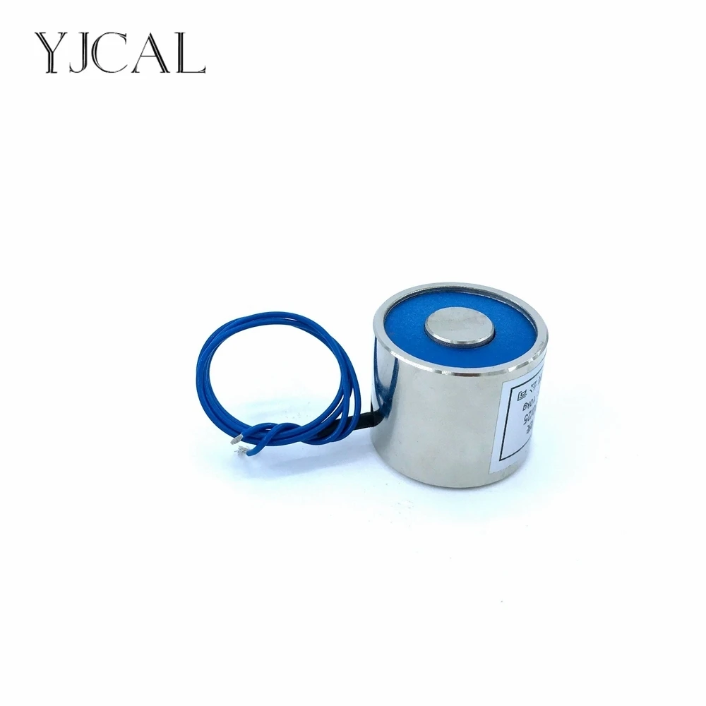 

YJ-30/20 Holding Electric Sucker Electromagnet Magnet Dc 12V 24V Suction-cup Cylindrical Lifting 10KG Gallium Metal China