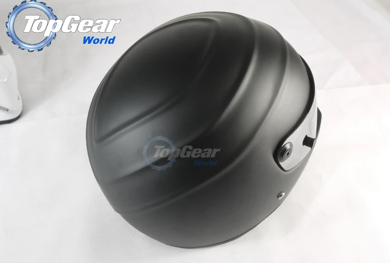 Topgear стиг шлем / мотоцикл картинг гонки шлем / Mattle черный цвет и черный козырек шлем+ симпсон