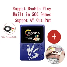 5 шт. Новая двойная игровая мини портативная игровая консоль Gameboy Встроенный 500 классические игры Быстрая