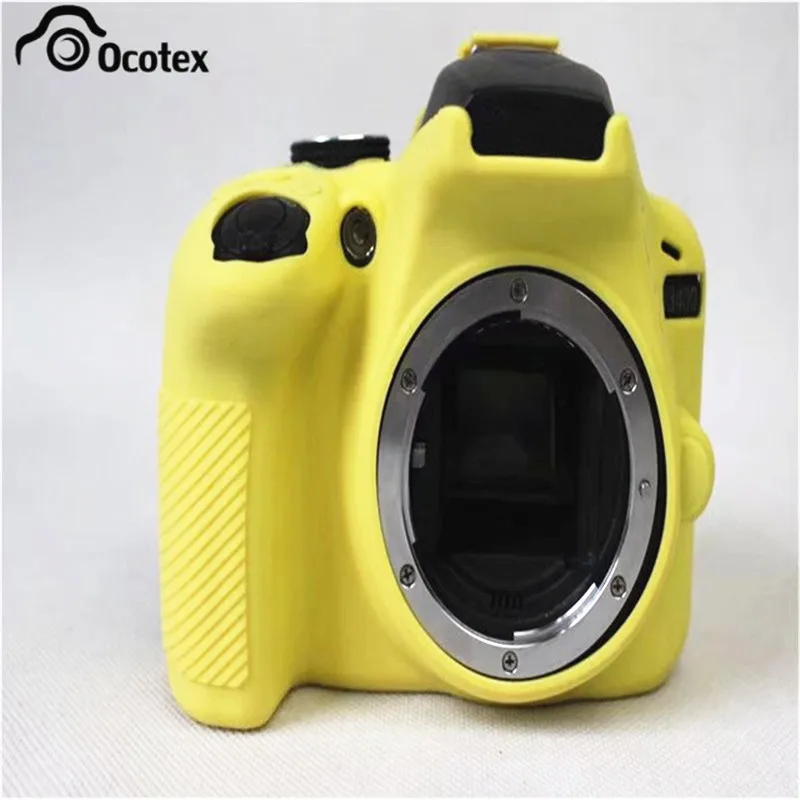

Ocotex Lightweight Silicone Rubber Body Cover Case Skin For Nikon D3400 d3400 Camera Protector Bag 4 Colors