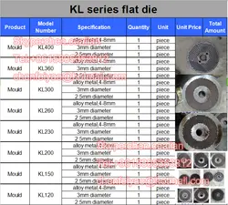 6 мм Диаметр матрица умереть и три роллеры из MKL229 с грузовым