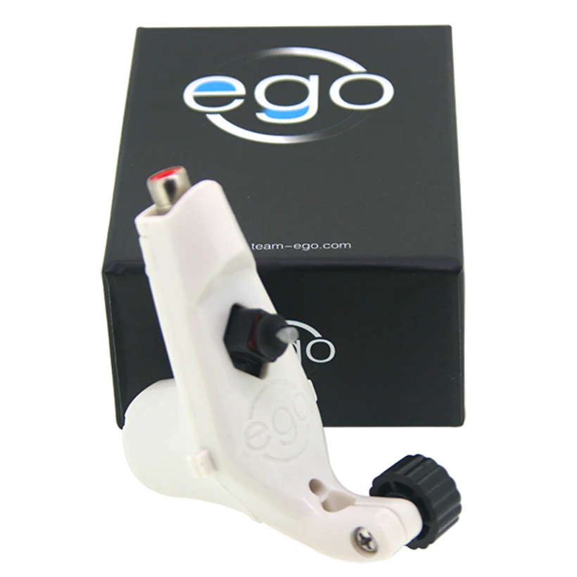 White New Style EGO Rotary Tattoo Machine Lightweight Tattoo Motor Gun