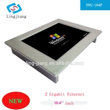 10.4 inch All in One LED touch screen mini Fanless industrial Panel PC support windows system