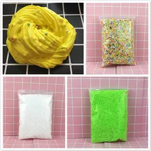 1 шт., набор желтых частиц для моделирования глины «жевачка» для рук, легкая лепка, полимерный песок, антистресс, пластилин, резиновая грязевая игрушка