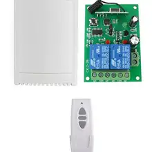 Дальняя дистанция 12 В 2CH DC12V 10A реле 2 CH Беспроводной RF пульт дистанционного управления переключатель для гаражной двери ворот лампа открывания окон
