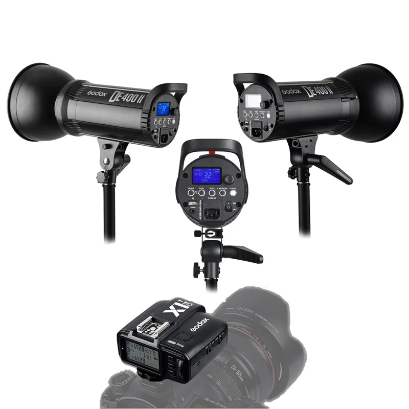 Godox 3x De400ii 400ws + X1 Transmitter Trigger 2.4g Wireless Studio