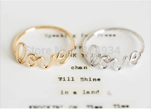 Jisensp 2018 New Fashion Hot Fashion Exquisite Alloy Love Letters Friendship Rin Jisensp 2018 New Fashion Hot Fashion Exquisite Alloy Love Letters Friendship Rin