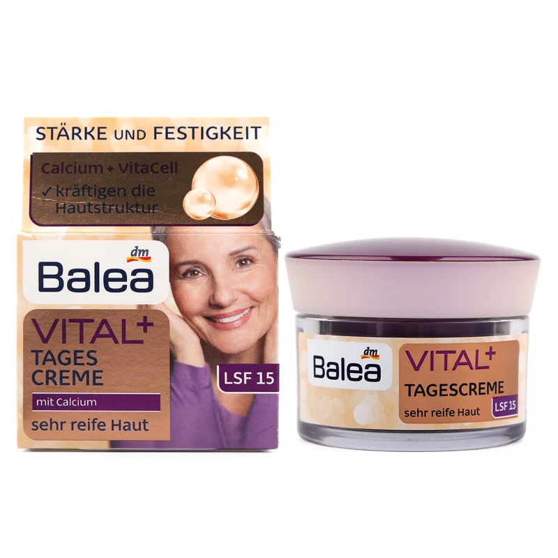 Balea Vital+ Baobab дневной/ночной крем для женщин, зрелых кожи 55-70 лет, масло против морщин, восстанавливает эластичность кожи