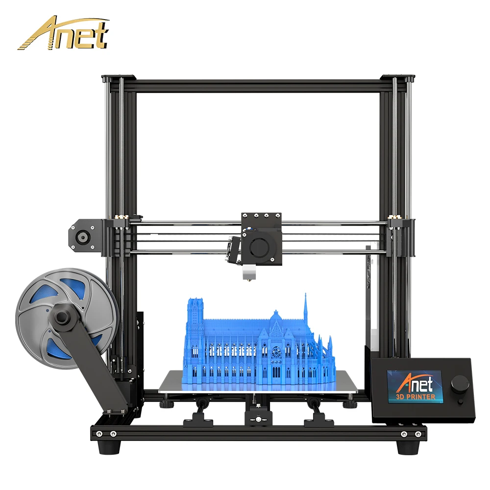 Anet A8 Plus обновленная версия DIY 3D принтер Высокая точность металлический