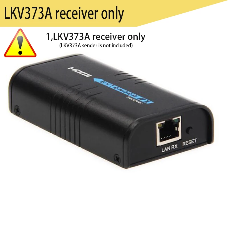 LKV373A передатчик или приемник до 120 м HDMI удлинитель по cat5e/6 кабель TCP/IP совместимый с одним TX к N RX поддерживается - Цвет: LV373A receiver only