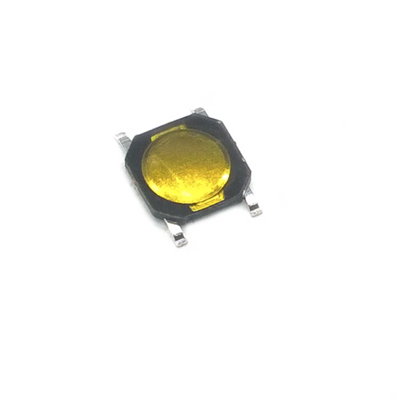 100 шт./лот сенсорный переключатель 5,2*5,2*0,8mm 4 контактный кабель с металлическим тактильные 12V 0.5A микро SMT нажимная кнопка переключатель высокого качества