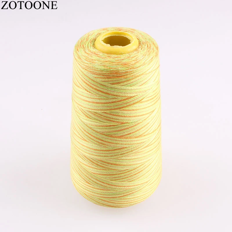 

Hot Sale Machine Industrial Sewing Thread Spool Rainbow Polyester Sewing Thread Multicolor Sewing Suppiles 3000Y/Spool 40S/2