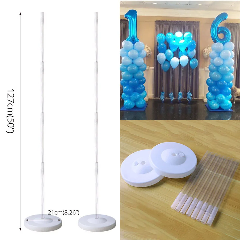 Balloon Stick Birthday Balloons Holder Column Stand Baloon Stand Birthday Party Decorations Kids Favor Baby Shower Wedding Decor