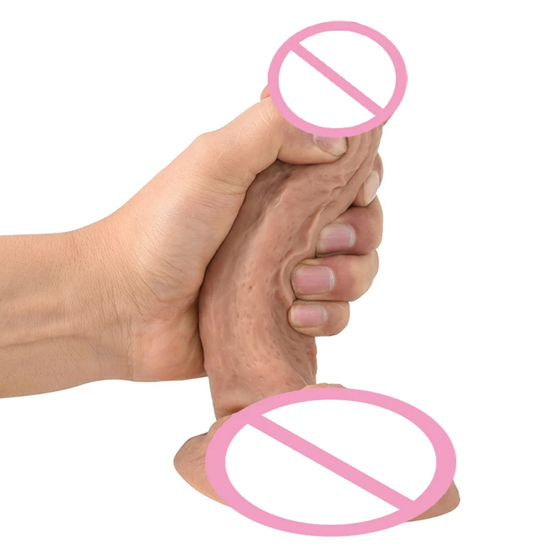 Soft Big Dildo Realistic Huge Dildos Big Dick With Large Testis Suction Cup Dildo Artificial Penis Vaginal Massage Sex Toys