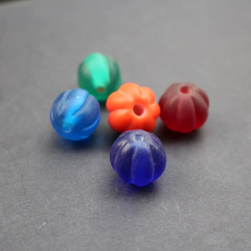 

10Pieces /lot 12mm Glass lampwork beads Pumking Beads Mix Color for jewelry &DIY